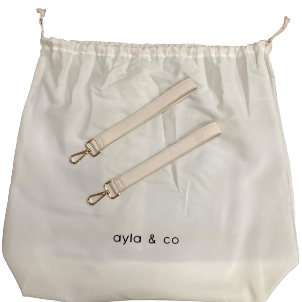 Ayla&Co Diaper Bag Ivory Full Size NIB - Picture 6 of 7
